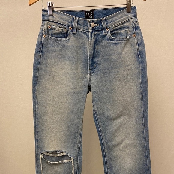 BDG Sz 4 (27) Urban Outfitters Bootcut Release Split Hem Jeans High Rise - Picture 5 of 14